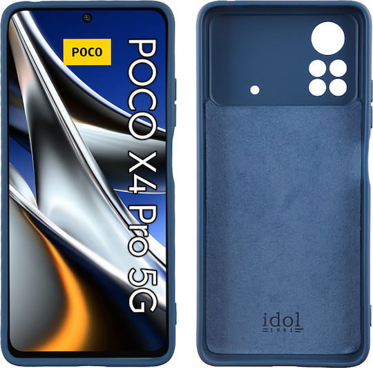 Idol 1991 Velvet Back Cover Σιλικόνης Μπλε (Poco X4 Pro 5G)