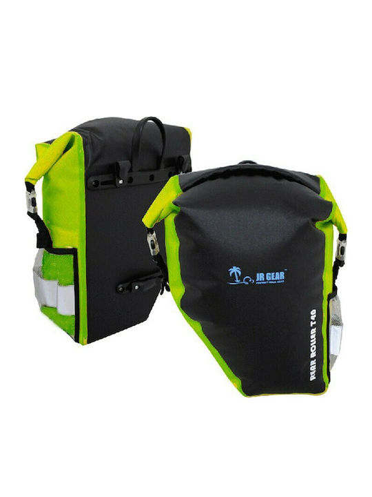 JR Gear 12667 Gepäckträgertasche Doppelter 2x20L Grün 12667
