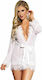 Subblime Sexy Baby Dolls mit Spitze Weiß