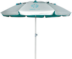 Escape Beach Umbrella Aluminum Turquoise Diameter 2m