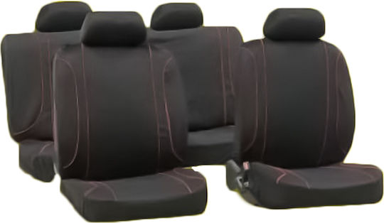 Set Autositzbezüge 10Stück Polyester Schwarz
