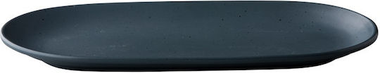 Stylepoint Tinto Teller Untiefe Oval aus Porzellan Gray 30x15cm 6Stück