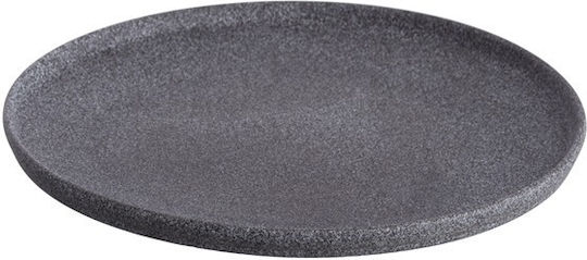 G.Benedikt Granit Plate Shallow made of Porcelain Gray with Diameter 24cm 6pcs