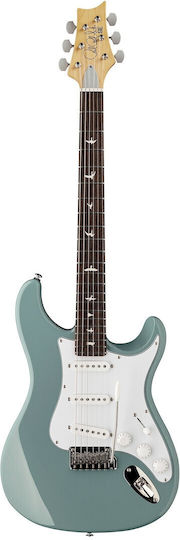 PRS Guitars SE Silver Sky 2J Elektrische Gitarre Stratocaster mit SSS Tonabnehmerkonfiguration Stone Blue mit Tasche