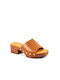 Ragazza Chunky Heel Mules Tabac Brown