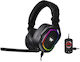 Thermaltake Argent H5 RGB 7.1 Over Ear Gaming Headset με σύνδεση 3.5mm / USB