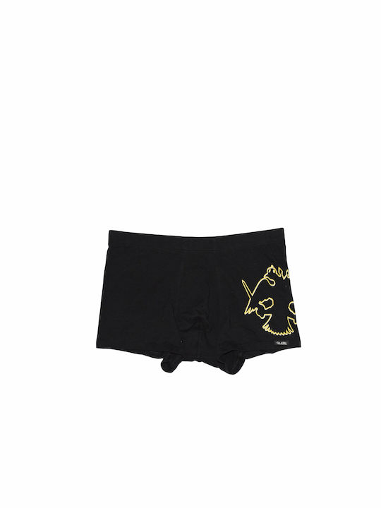 Apple Boxer Herren Boxershorts Schwarz mit Must...