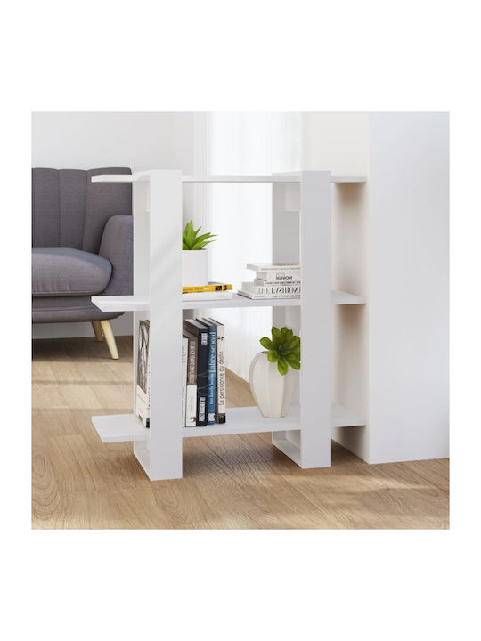 Bookcase White 80x30x87cm