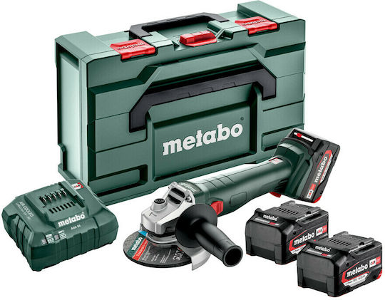 Metabo W 18 L 9-125 Q Grinder 125mm Battery 3x4Ah
