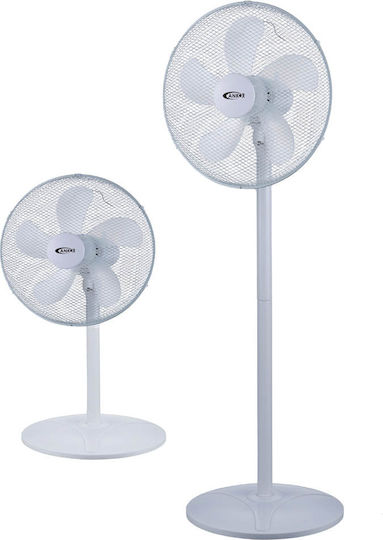 Ankor Vielseitiger Ventilator 50W Lüfterdurchmesser 40cm Weiß