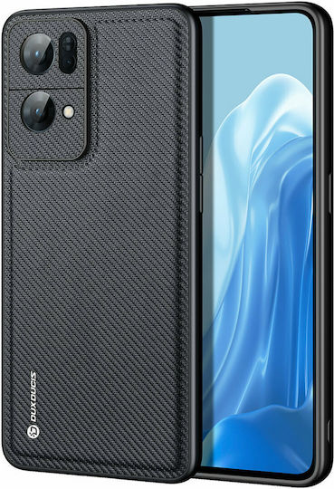 Dux Ducis Fino Umschlag Rückseite Kunststoff Schwarz (Oppo Reno7 Pro 5G)