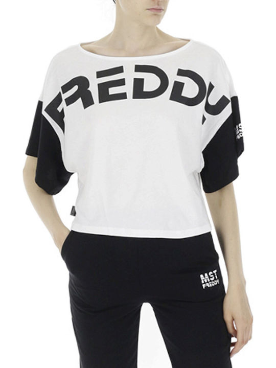 Freddy Γυναικείο Αθλητικό Crop Top Κοντομάνικο ...