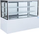 Frigus Kühlvitrine Standgerät mit 3 Ebenen mit Kapazität 400Es 120x70x122cm HBS120W
