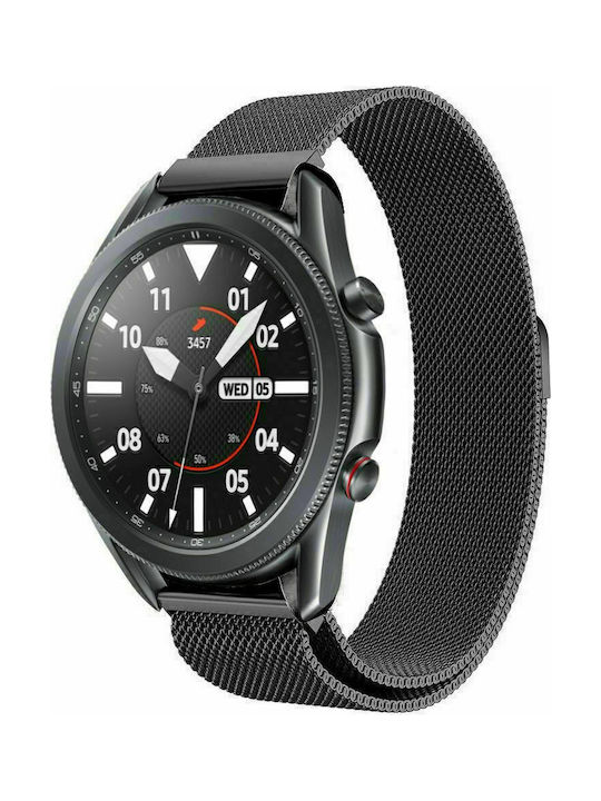 Milanese Armband Rostfreier Stahl Schwarz (Amazfit GTR 3 / GTR 3 Pro) E44788Z