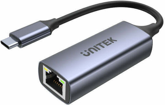 Unitek U1323A Αντάπτορας Δικτύου USB-C με Ενσύρματη Σύνδεση Ethernet