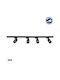 GloboStar Leo Spot with 4 Lights and with Socket GU10 in Black Color