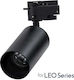 GloboStar Leo Single Spot with Socket GU10 in Black Color