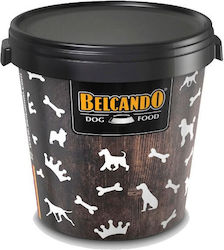 Belcando Πλαστικός Κάδος Αποθήκευσης Τροφής για Σκύλο σε Μαύρο χρώμα 15kg