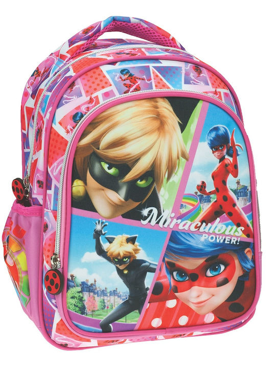 Gim Miraculous Lady Bug School Bag Backpack Kindergarten Multicolored