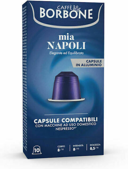 Caffe Borbone Κάψουλες Espresso Mia Napoli Συμβατές με Μηχανή Nespresso 10caps