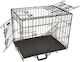 Ikaros Wire Dog Cage Small with 2 Doors Black 63x44x50.5cm