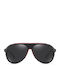 Moscow Mule Unisex Sunglasses with Brown Tartaruga Plastic Frame and Black Polarized Lens MM/3308/4