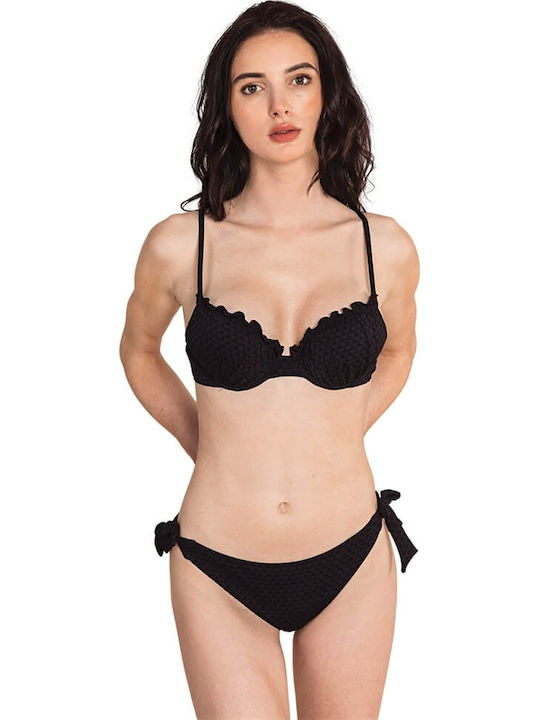 Bikini Set Push Up Navy Blue