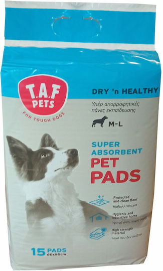 T.A.F. Pets Dry 'n Healthy Pampers pentru câini 60x60cm - 90cm 15buc