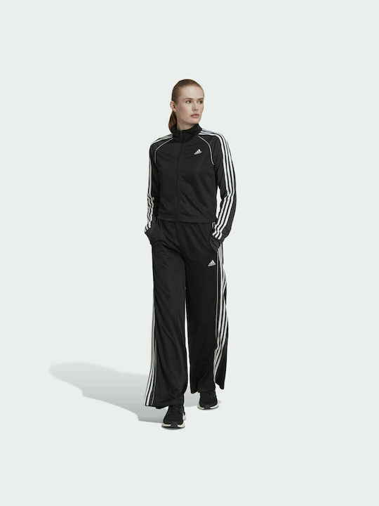 Adidas Teamsport Γυναικείο Σετ Φόρμας Μαύρο