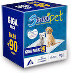 Sensi Pet Floor Diapers Dog με Αυτοκόλλητο & Sap 60 - 90cm 90pcs