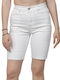 Only Women's Bermuda Shorts Jean White