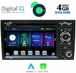 Digital IQ Car-Audiosystem für Seat Exeo Audi A4 2002-2008 (Bluetooth/USB/AUX/WiFi/GPS/Apple-Carplay) mit Touchscreen 7"