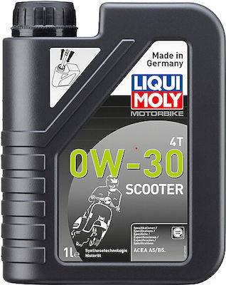 Liqui Moly Scooter Synthetic Motorcycle Oil for Four-Stroke Engines 0W-30 1lt