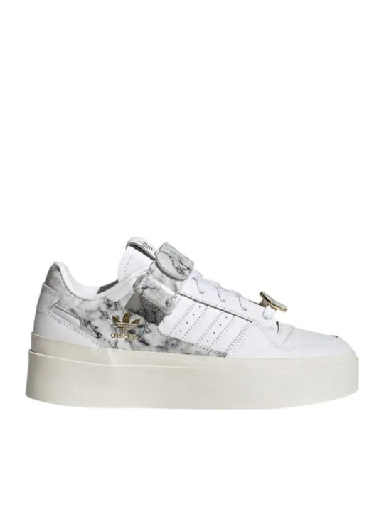Forum Bonega Дамски Флатформи Маратонки Cloud White / Gold Metallic