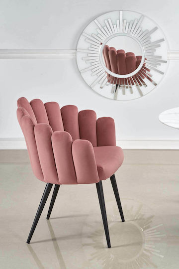 Ambros Sessel Samt Rosa 65x62x85cm
