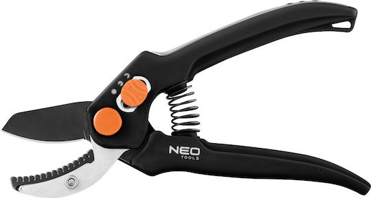 Neo Tools Anvil Baumschere Länge 18.5cm mit Maximalem Schnittdurchmesser 15mm