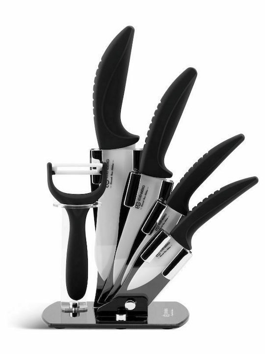 Edenberg Knife Set With Stand of Ceramic EB-7751B 5pcs