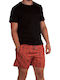 Leaf Men's Swimwear Shorts Orange with Patterns