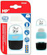 Madrid Papel 1.187 Plastic Double Sharpener Blue Barrel with Eraser 1pcs