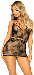 Leg Avenue Spitzen Minikleid Mit Cut-Outs Sexy Kleid Schwarz