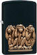 Zippo Αντιανεμικός Αναπτήρας Φλόγας Three Monkeys