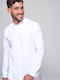 Hernando Long-sleeved Denim Shirt White