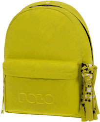 Polo Original Scarf Σχολική Τσάντα Πλάτης Γυμνασίου - Λυκείου σε Κίτρινο χρώμα Μ31 x Π18 x Υ40εκ 2022