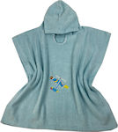 Astron Italy Airplane Kids Beach Poncho Light Blue 110 x 55cm