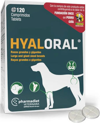 Pharmadiet Hyaloral Πολυβιταμίνες Σκύλου σε Δισκία 120 tabs για Αρθρώσεις