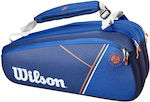Wilson Super Tour 9-Pack Roland Garros Tennis Tasche Schulter-/Handtasche Tennis 9 Schläger Blau