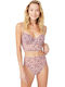 Cansoy Lace Underwear Set with Brazil Pink Carmen