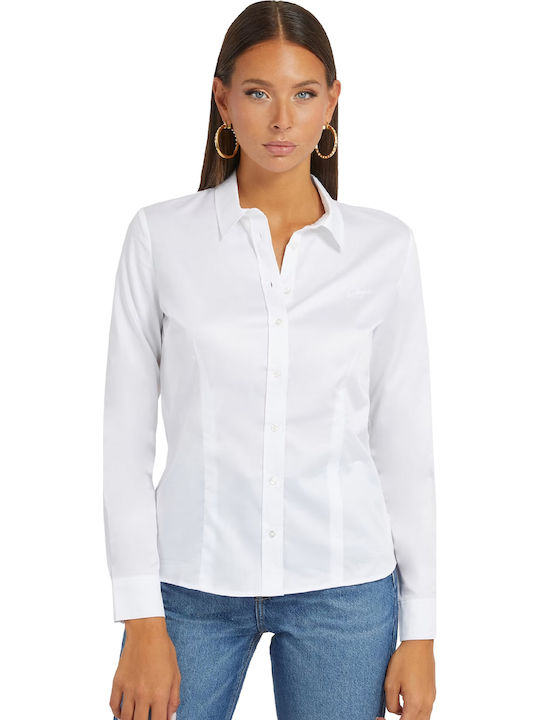 Guess Γυναικείο Πουκάμισο White