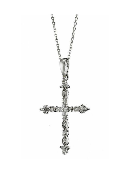 Oxzen Kreuz aus Silber mit Kette