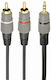 Cablexpert Καλώδιο Ήχου 3.5mm male - RCA male Μαύρο 1.5m με Επίχρυσους Ακροδέκτες CCA-352-1.5M